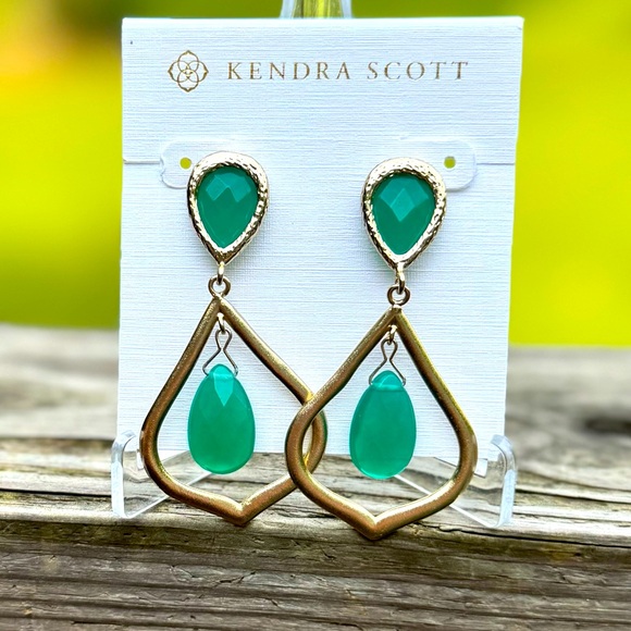 Kendra Scott Vintage Ryanne Chandelier Earrings Gold Drop - Picture 1 of 5